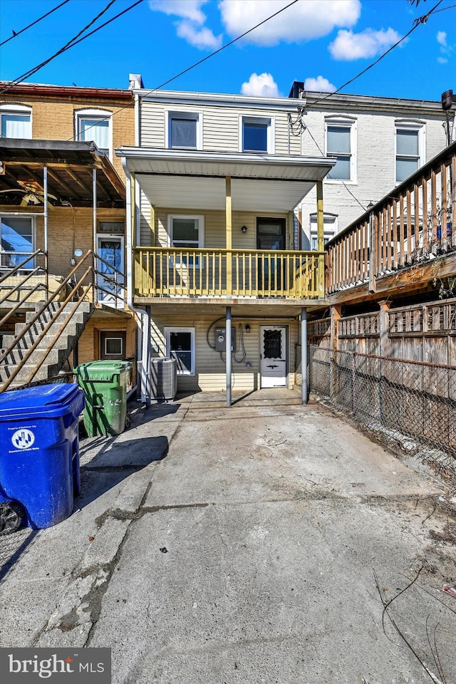 view of rear view of property