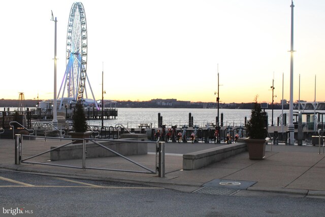 view of community featuring a water view