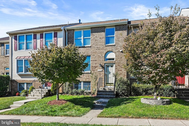 view of property with a front yard