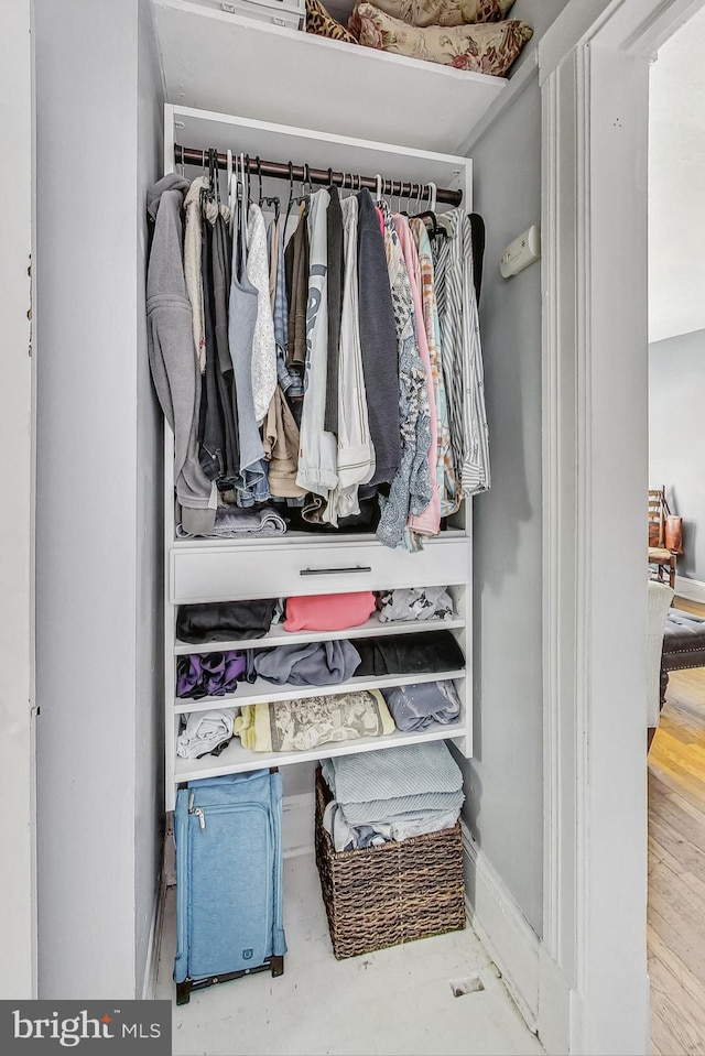 view of closet