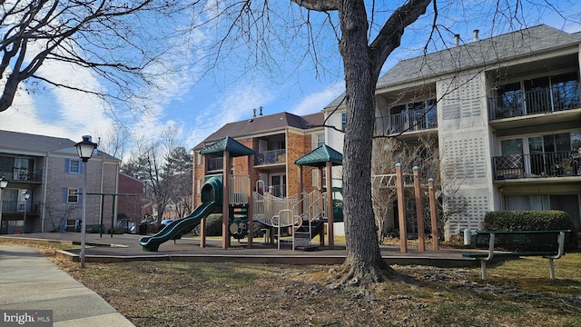 view of communal playground