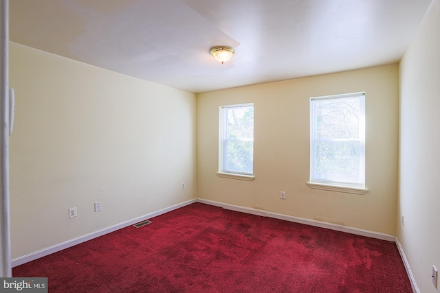 view of carpeted empty room