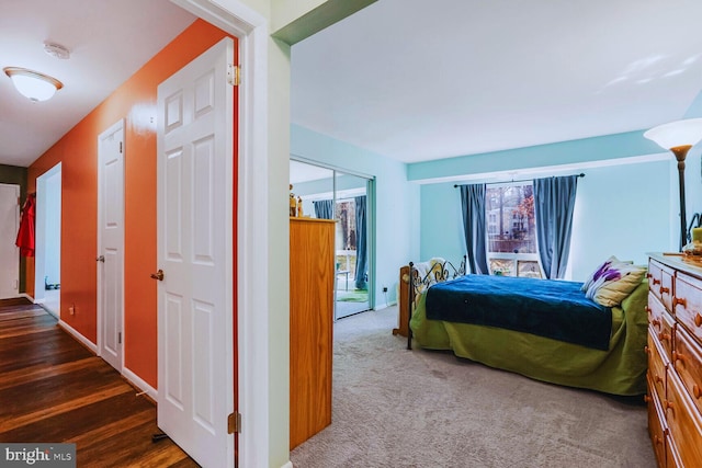 bedroom featuring carpet flooring