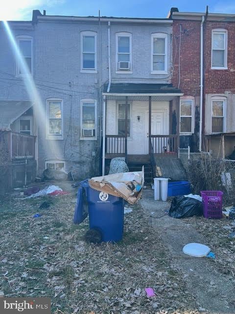 back of property with brick siding