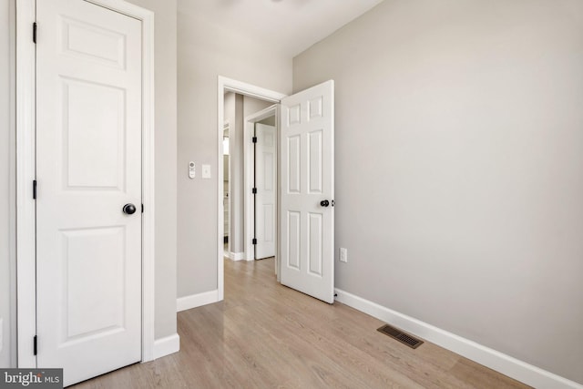 interior space featuring light hardwood / wood-style floors