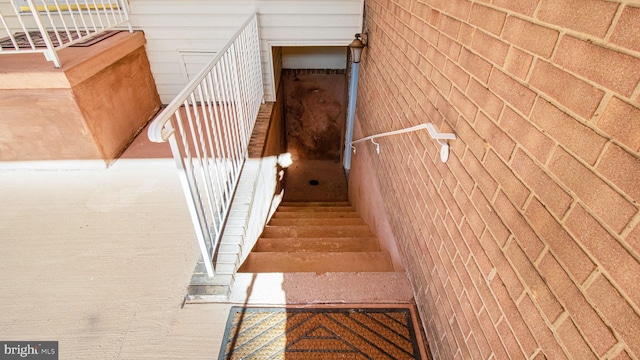 view of stairway