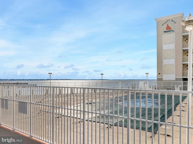 view of water feature