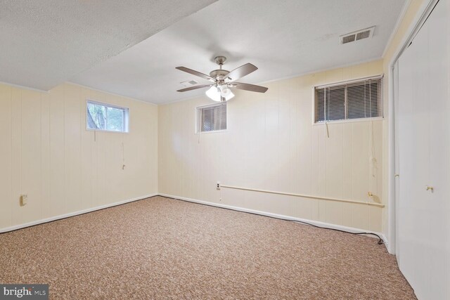 11919 Berrybrook Ter, Upper Marlboro, MD 20772 - below grade area with carpet floors, ceiling fan, and baseboards