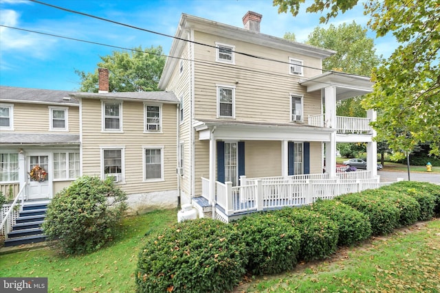 view of front of house featuring covered porch