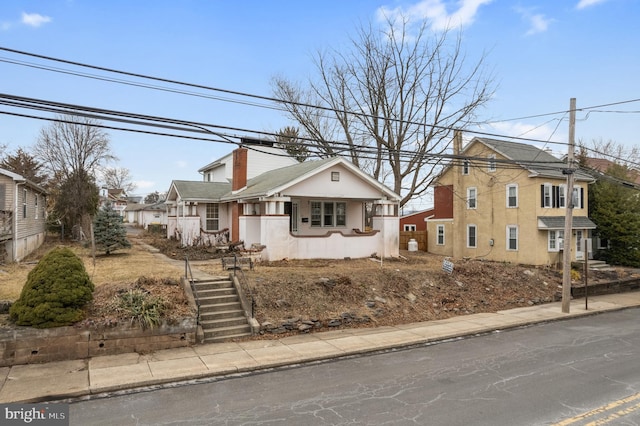 view of front of home featuring a porch