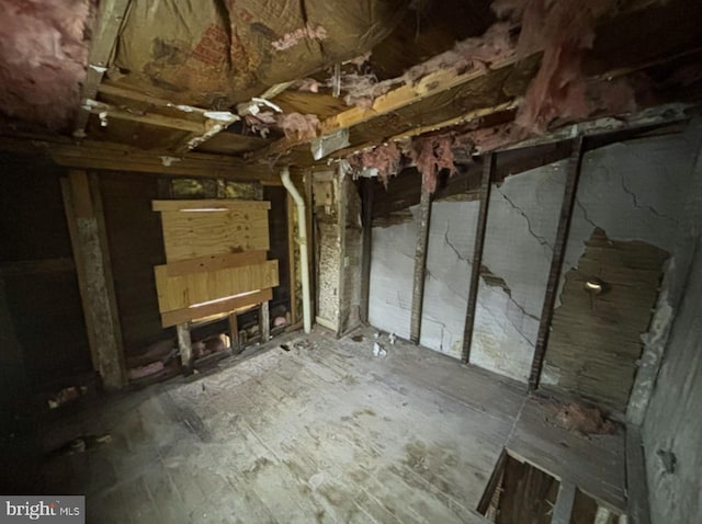 view of basement