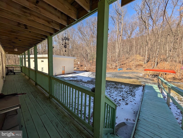 view of deck