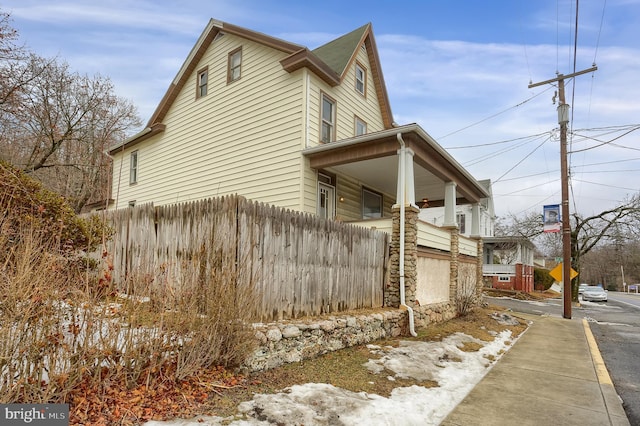 view of property exterior