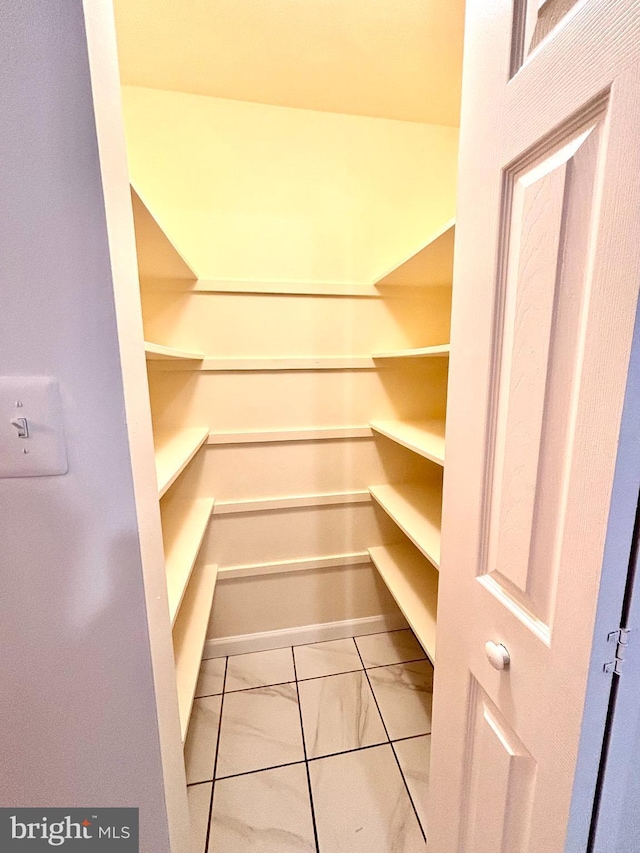 view of pantry