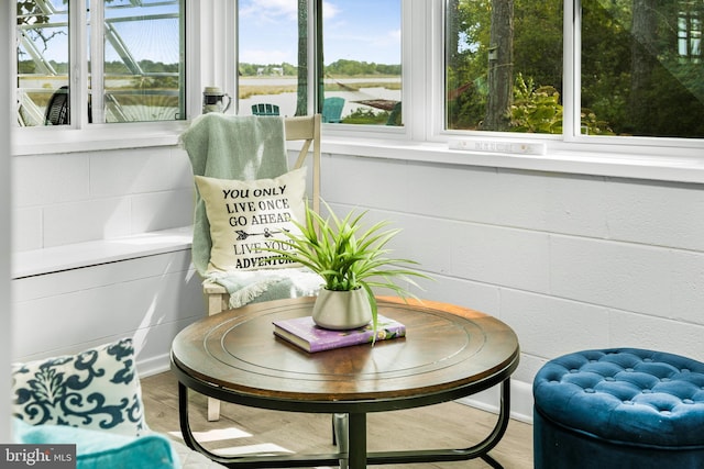 view of sunroom