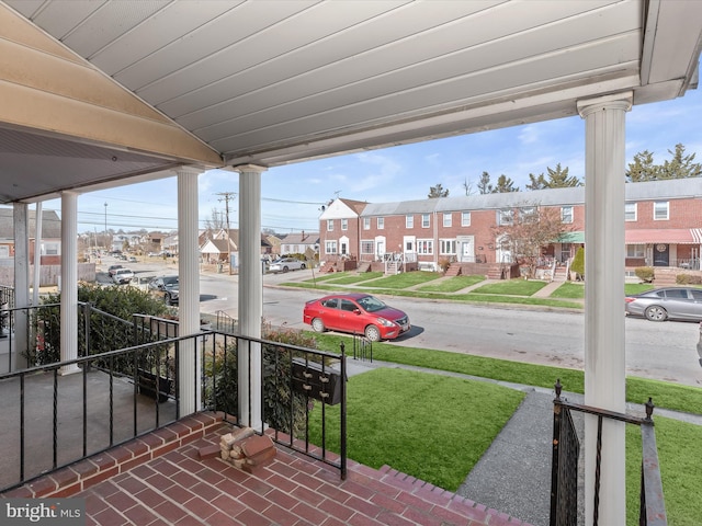 view of patio with covered porch