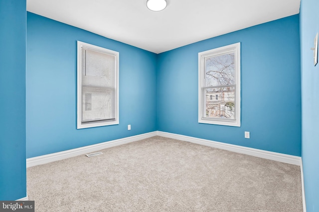 view of carpeted empty room