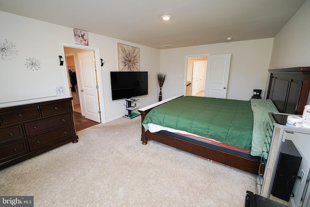 bedroom with carpet floors