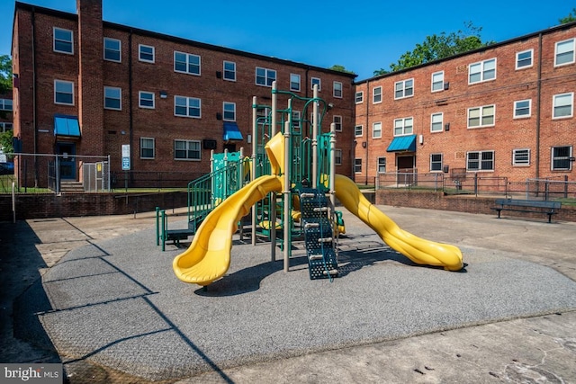 view of jungle gym