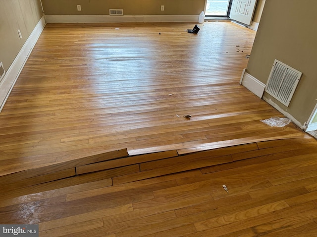 interior space featuring wood-type flooring