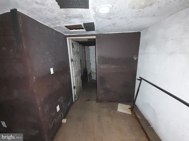 view of basement