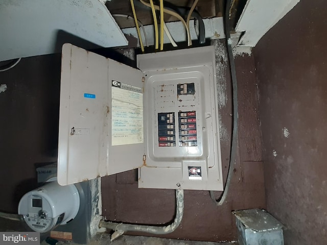 utility room with electric panel