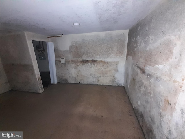 view of basement