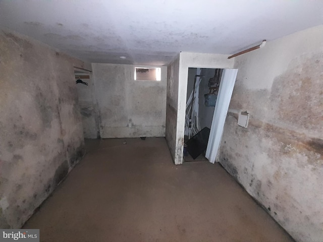 view of basement