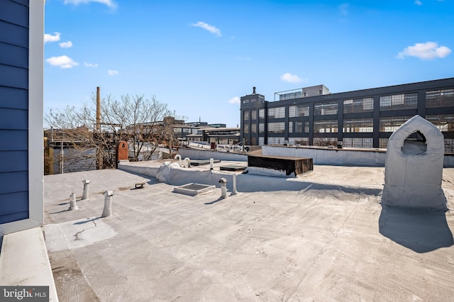 view of patio / terrace featuring a boat dock