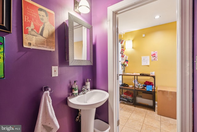 bathroom featuring tile patterned floors