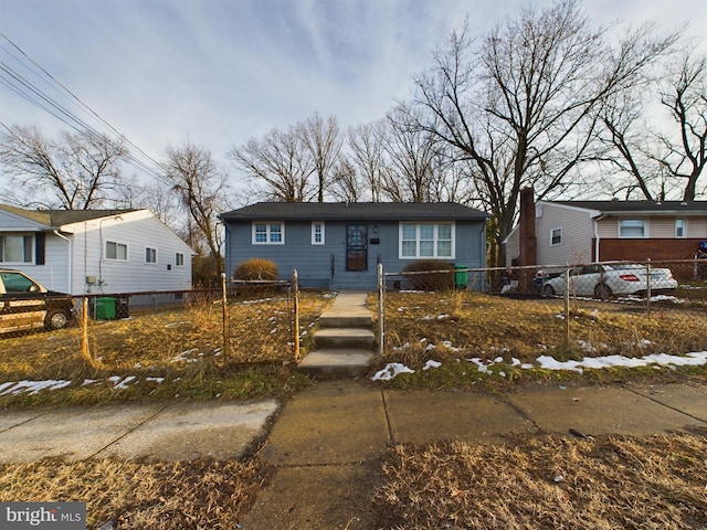 view of front of home