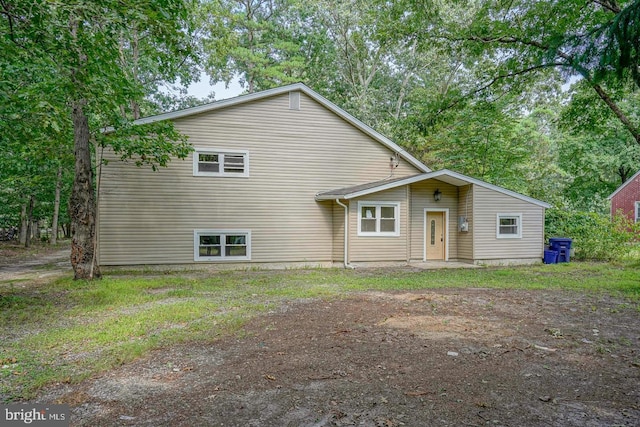 view of back of property