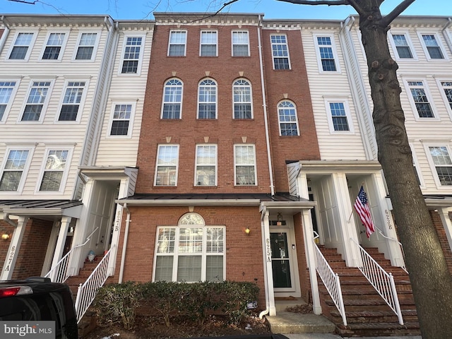 multi unit property with brick siding