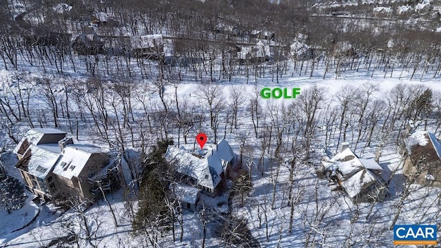 1023 Devils Knob Loop, Wintergreen Resort, VA 22967 - view of snowy aerial view