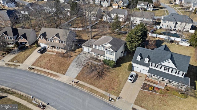 birds eye view of property featuring a residential view