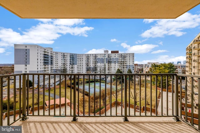 view of balcony