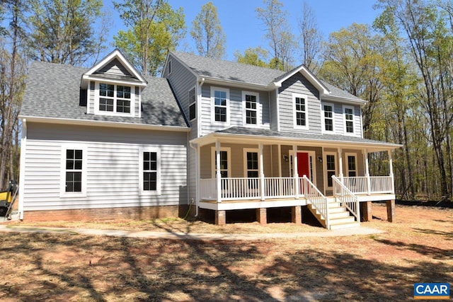 view of front of house featuring a porch