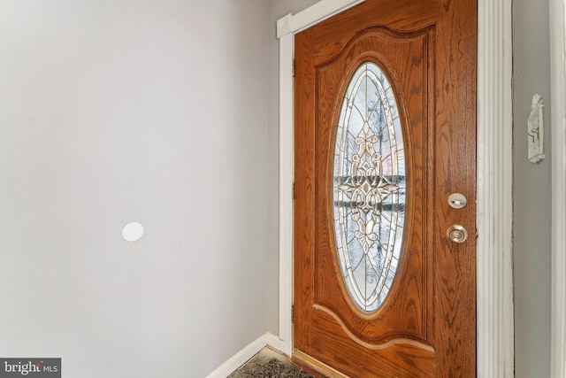 view of entrance foyer