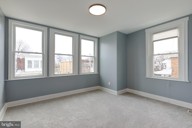 view of carpeted empty room