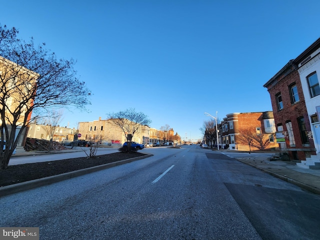 view of road