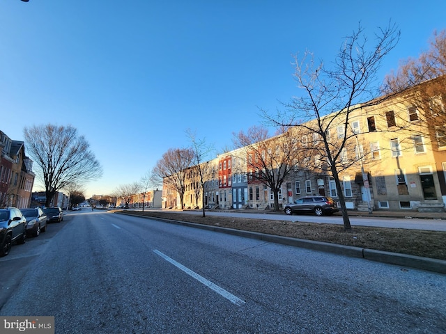 view of road