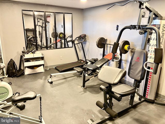 view of exercise room