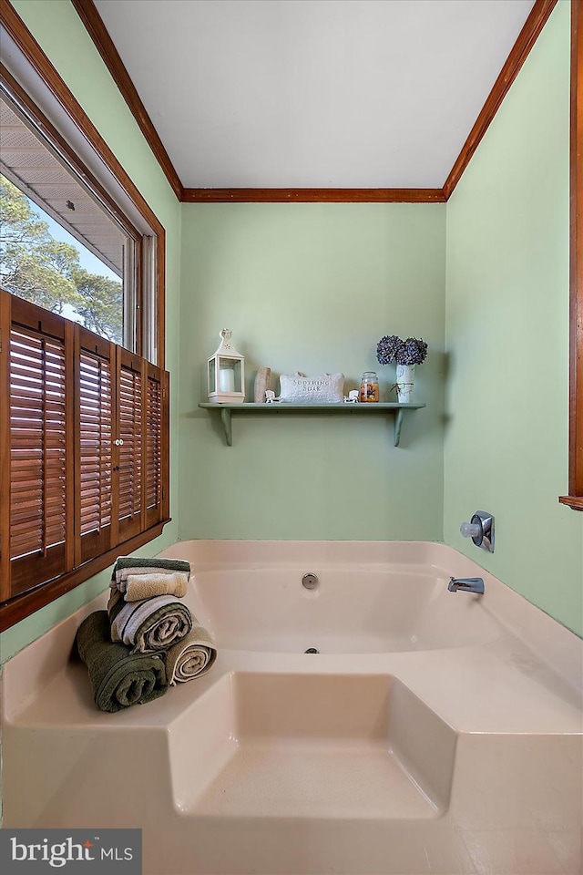 10133 Queens Cir, Ocean City, MD 21842 - full bath featuring a bath and ornamental molding
