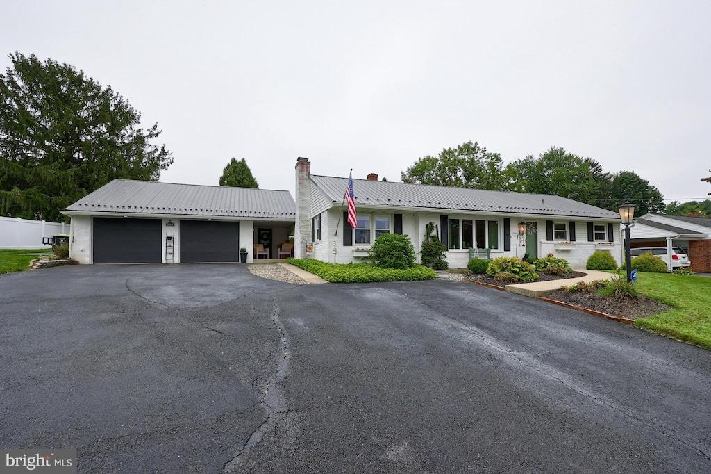 ranch-style house with a garage