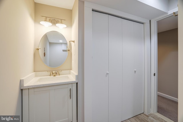 bathroom with vanity