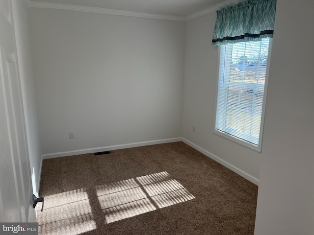 1355 Connecticut Ave, Hagerstown, MD 21740 - carpeted spare room with baseboards, visible vents, and crown molding