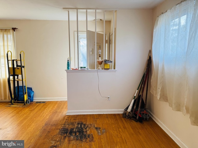 interior space featuring hardwood / wood-style floors