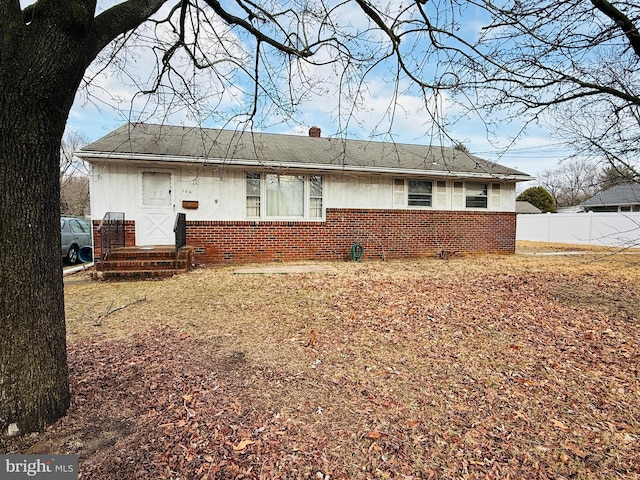 view of back of property