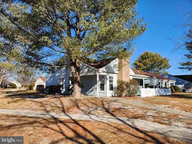 view of front of property