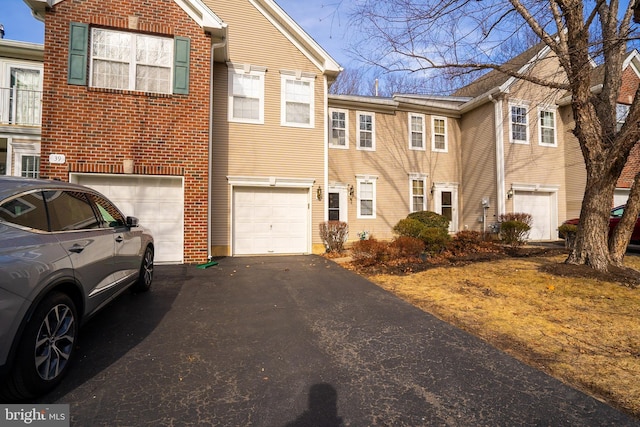 view of property with a garage